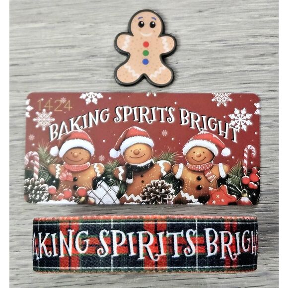 ZOX "BAKING SPIRITS BRIGHT" #1424 ADVENT DAY 8 COLLECTIBLE MAGNET & WRISTBAND - Picture 3 of 10